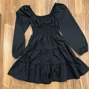 Black ruffled  dress